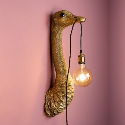 Ostrich wall lamp