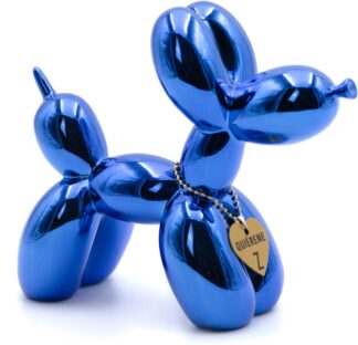 Balloon dog metallic blue 49€