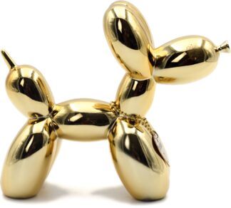 Balloon dog metallic gold 49€