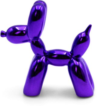 Balloon dog metallic purple mini 19€