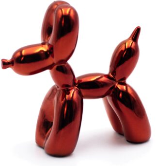 Balloon dog metallic red mini 19€