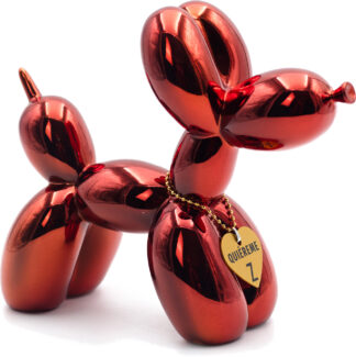 Balloon dog metallic red 49€