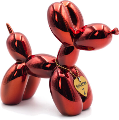 Balloon dog metallic red 49€