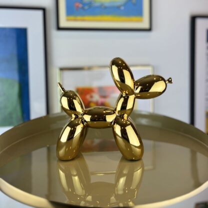 Balloon dog metallic gold