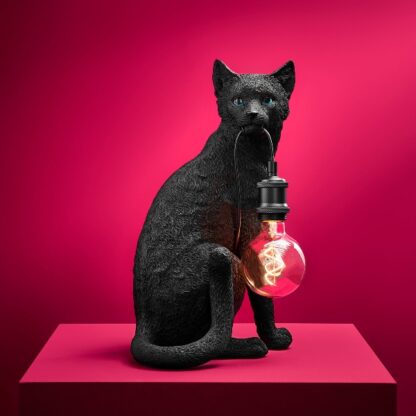 Cat table lamp black WERNS®