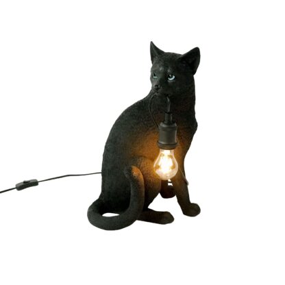 Cat table lamp black WERNS® - Image 3