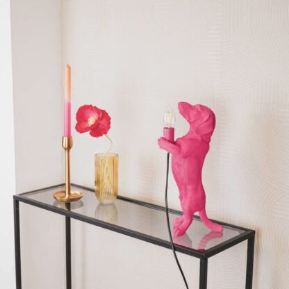 Dachshund lamp - Pink