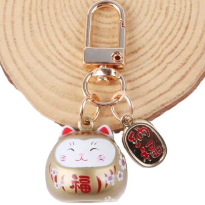 Bag charm- Lucky Cat Amulet Gold