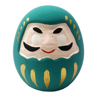 Daruma Feliz Verde Aguamarina
