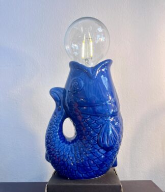 Lámpara Pez Azul LED sin Cable de Opjet Paris
