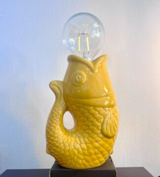 Lámpara Pez Amarillo LED sin Cable de Opjet Paris