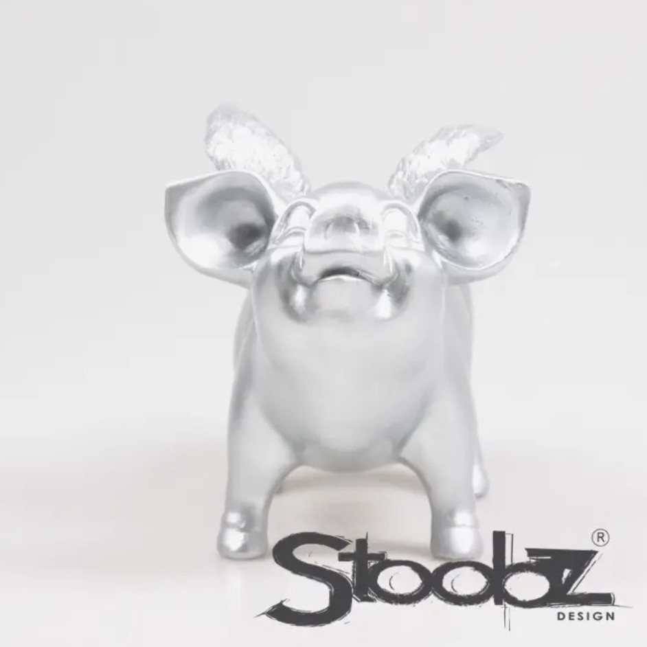 Hucha cerdo con alas Stoobz – Plateado 35€ - Image 4