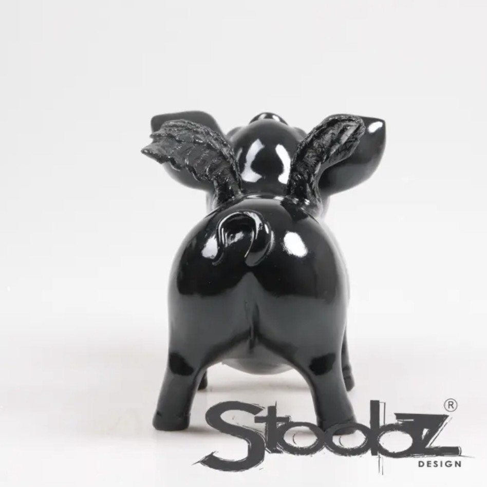 Hucha Cerdito con Alas Stoobz – Negro 35€ - Image 3