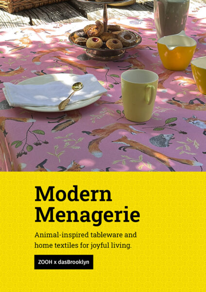 Cover of ZOOH's 2026 Modern Menagerie trade catalogue.